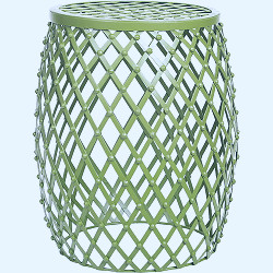 Adeco Trading Home Garden Accent Wire Round Stool - Walmart.com